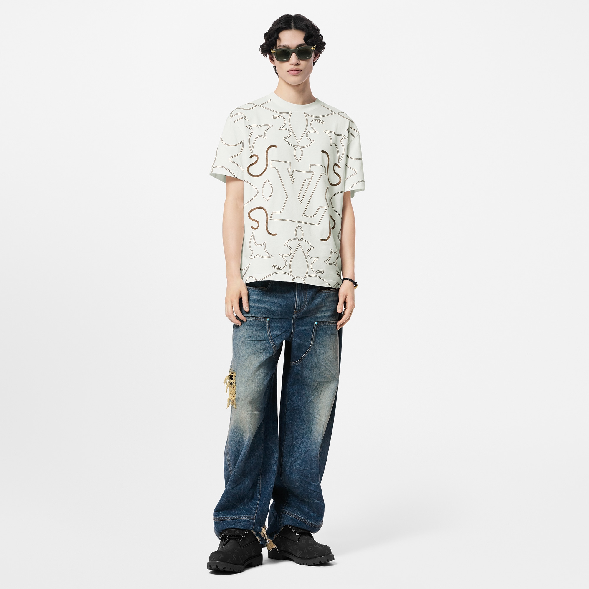 Embroidered Cotton T-Shirt - Ready to Wear | LOUIS VUITTON